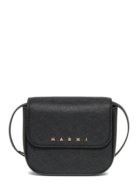 Geanta de umar 'Punk' Black Crossbody bag with Logo lettering on the front in Ecoleather Girl