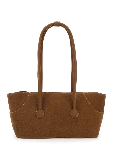 Geanta de umar Shoulder Bag 'BOAT SHOPPER LARGE' with Brown Leather Details for Women