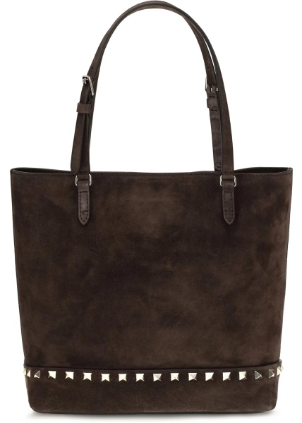 Geanta de umar Small Rockstud suede Tote Bag