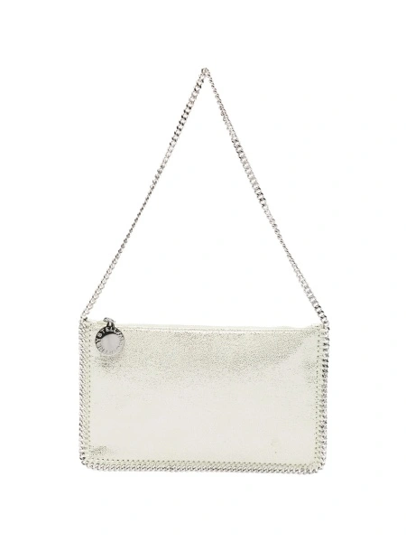 Geanta de umar Stella McCartney verde din material textil