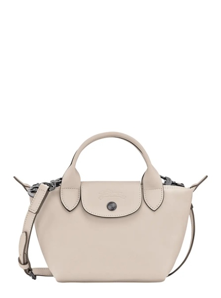 Geanta de umar White Crossbody Bag with Adjustable and Removable Strap in Leather for Women