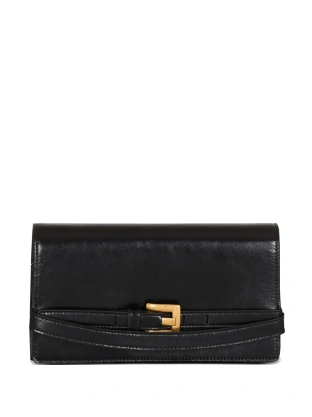 Geanta plic Balmain neagra din piele