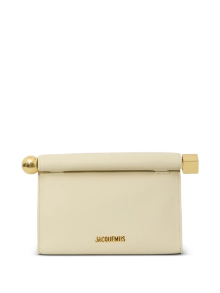 Geanta plic JACQUEMUS Rond Carré neutra din piele