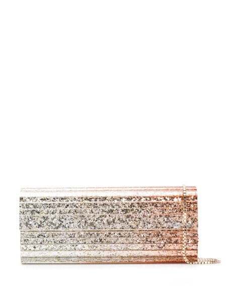 Geanta plic Jimmy Choo aurie din acrilic