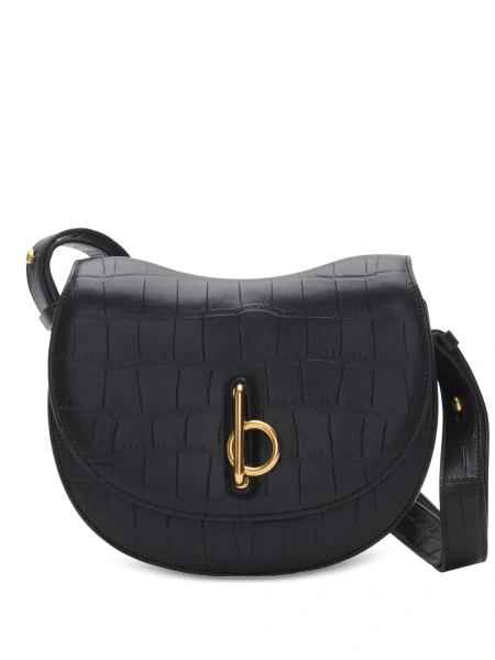 Geanta tip postas Blauer neagra din piele
