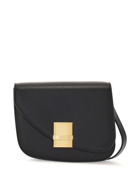 Geanta tip postas Ferragamo neagra din piele