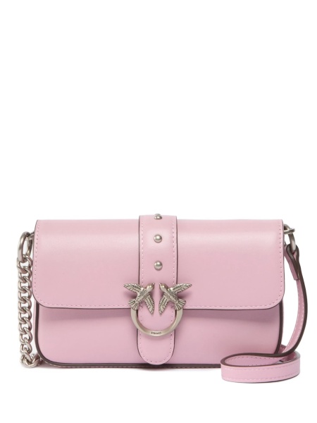 Geanta tip postas Pinko roz din piele