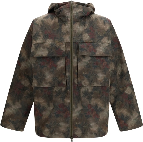 Geci Ripstop Parka with tropical pattern