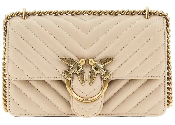 Genti Chevron leather Mini Love One bag