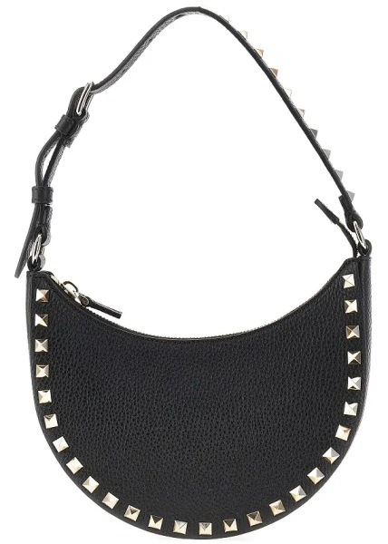 Genti Grain leather mini 'Rockstud' hobo bag