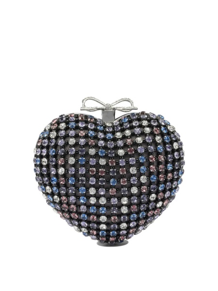 Genti Heart clutch with crystals