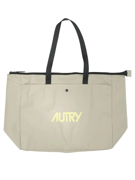 Genti Large logo shoulder bag