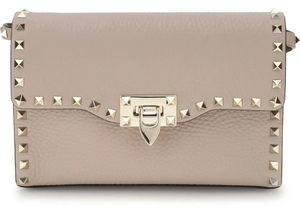 Genti Rockstud leather Shoulder Bag