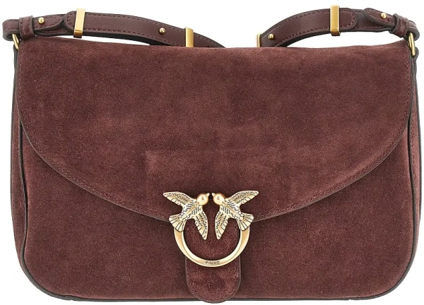 Genti Suede leather medium Love Bag Satchel bag
