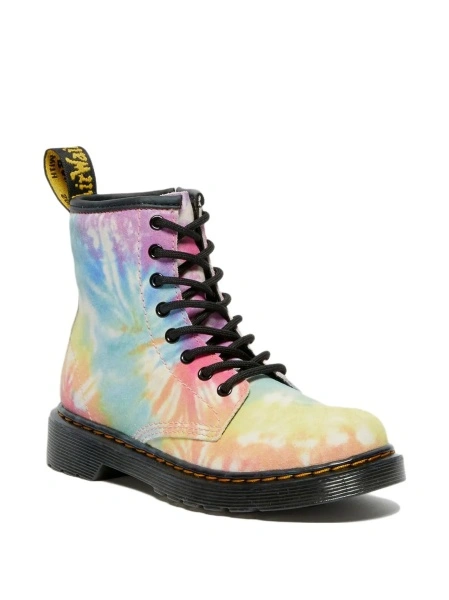 Ghete Dr. Martens albastre din piele