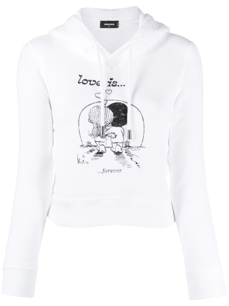 Hanorac DSQUARED2 alb