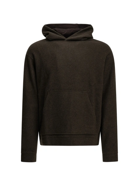 Hanorac MAISON KITSUNÉ maro din bumbac organic si poliamida