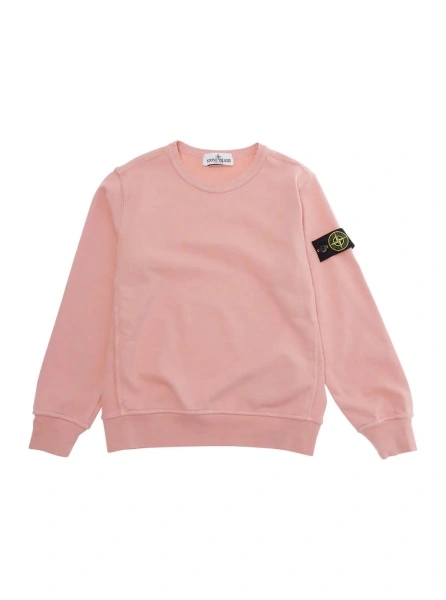 Hanorac Stone Island roz din bumbac