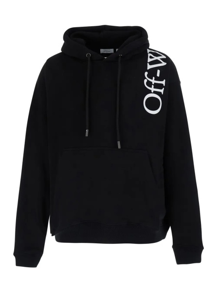 Hanorace Sweatshirt VERTICAL BOOKISH with black cotton logo unisex