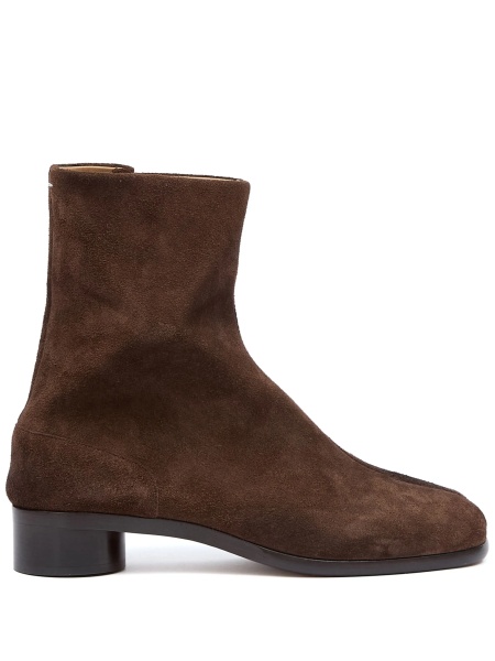 Incaltaminte Maison Margiela tabi maro din piele intoarsa