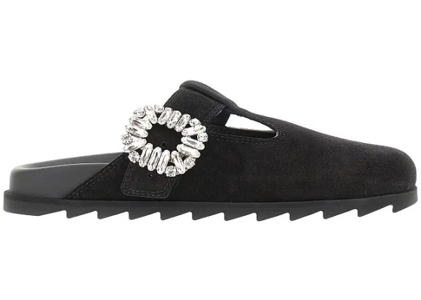 Incaltaminte 'Slidy Viv'' suede leather mules