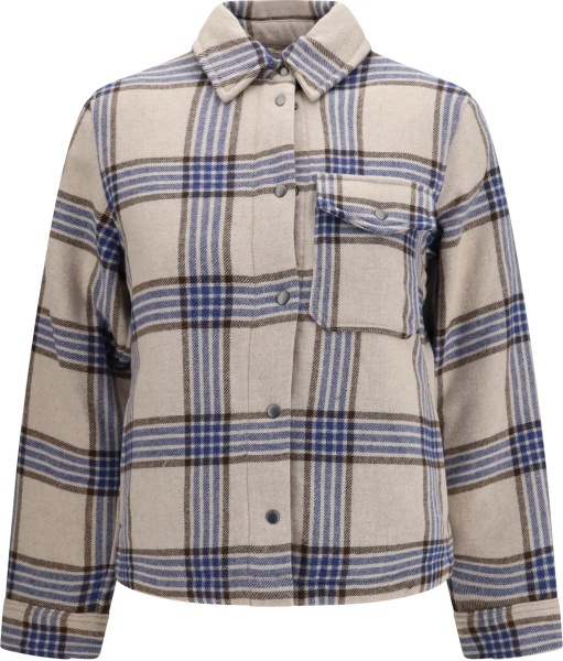 Jacheta Alaskan checked wool blend Overshirt
