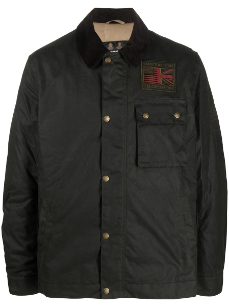 Jacheta Barbour verde din bumbac