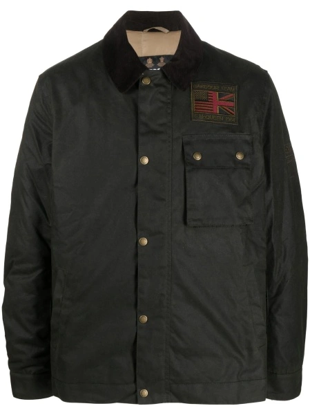 Jacheta Barbour verde din bumbac