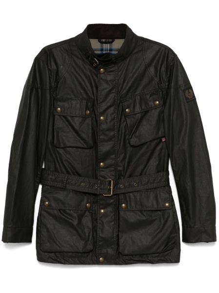 Jacheta Belstaff verde din bumbac
