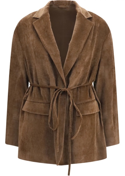 Jacheta Cashmere-blend Jacket with drawstrings