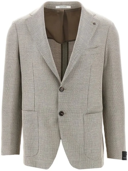 Jacheta Cotton and wool canvas single-breasted jacket