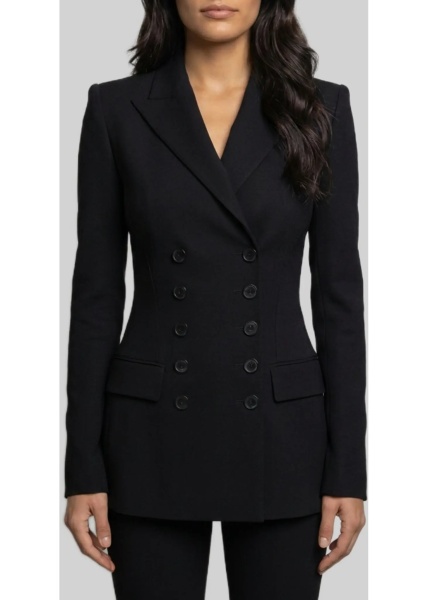 Jacheta Double-Breasted Wool Jacket