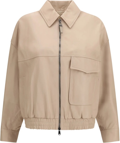 Jacheta Glossy nappa Jacket with monili
