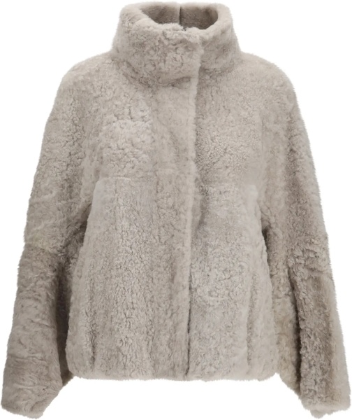 Jacheta High-neck shearling Jacket