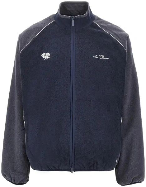 Jacheta LES DEUX albastra din fleece