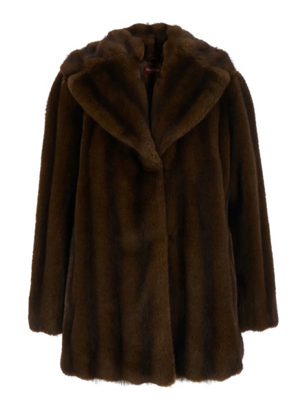 Jacheta MSTNEO Jacket with high collar and long sleeves in Tech Fabric brown woman