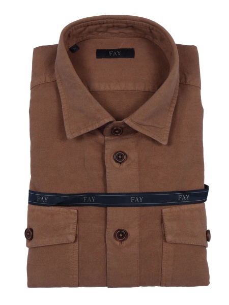 Jacheta OVERSIZED SHIRT-JACKET WITH POCKETS Fay OVERSIZED SHIRT-JACKET WITH POCKETS