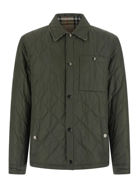 Jacheta Reversible Jacket with Diamond Stitching in Green Women's