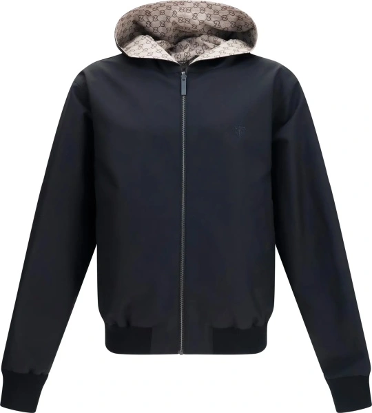 Jacheta Reversible zip Jacket in cotton