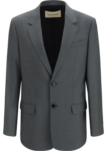 Jacheta Single-breasted wool and mohair Jacket