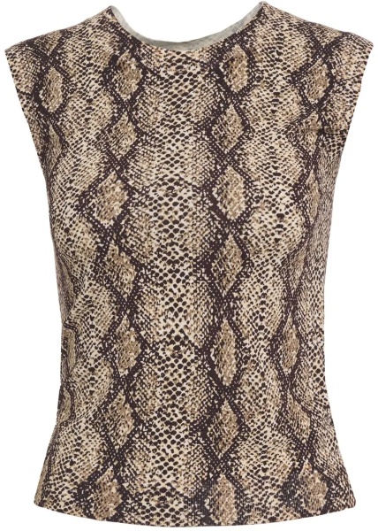 Maiou Top with phyton print