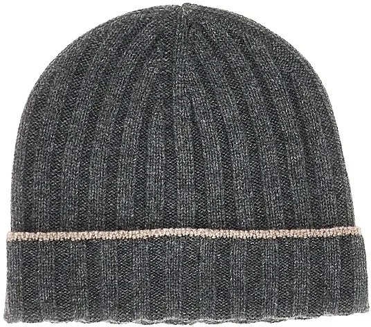 Manusi Ribbed cashmere beanie hat