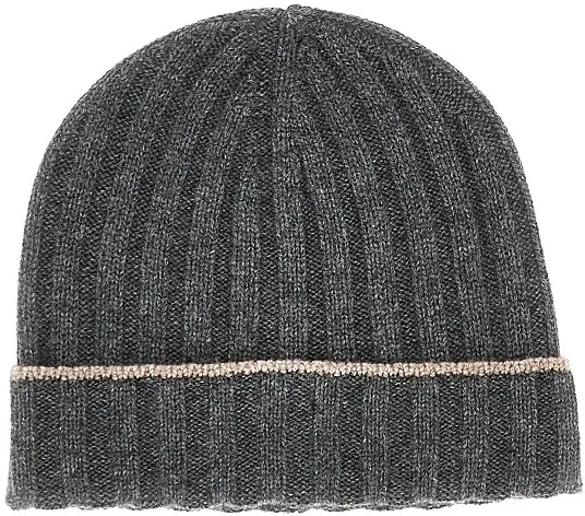 Manusi Ribbed cashmere beanie hat