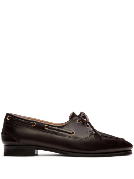 Mocasini Bally maro din piele