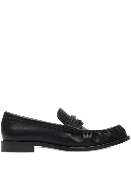 Mocasini Burberry negri din piele