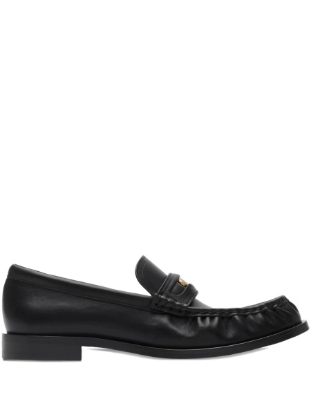 Mocasini Burberry negri din piele