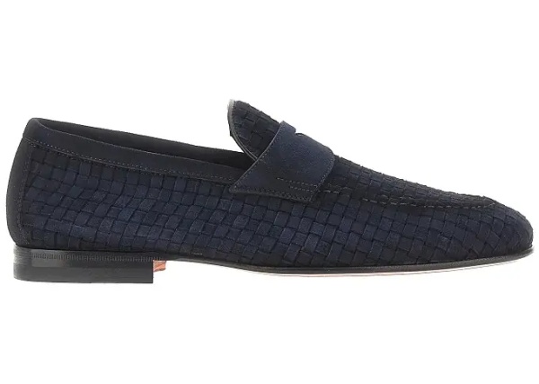 Mocasini 'Carlo' suede leather penny loafers