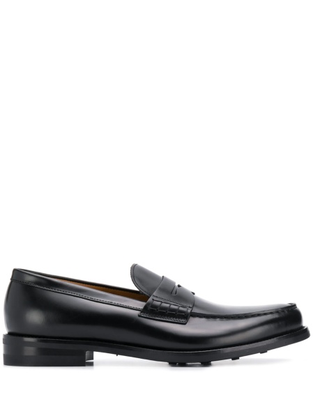 Mocasini Doucal's negri din piele