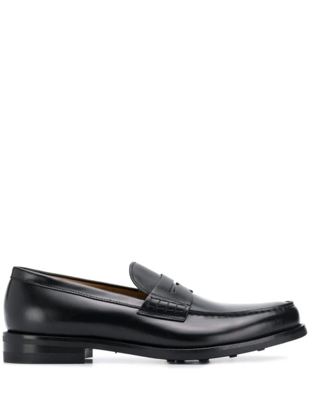 Mocasini Doucal's negri din piele