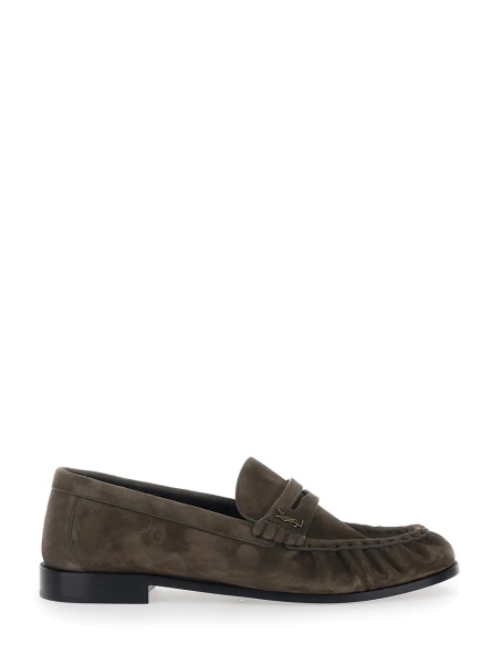 Mocasini Loafers 'LE LOAFER CAMOSCIO' Brown with Rounded Toe in Leather Men